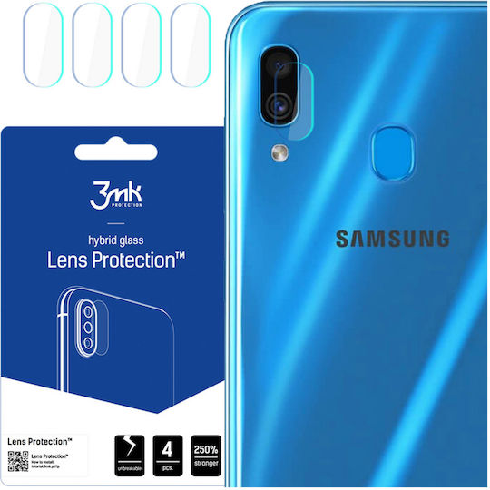 3MK Lens Protection 4pcs Προστασία Κάμερας Tempered Glass Διάφανο για το Galaxy A30