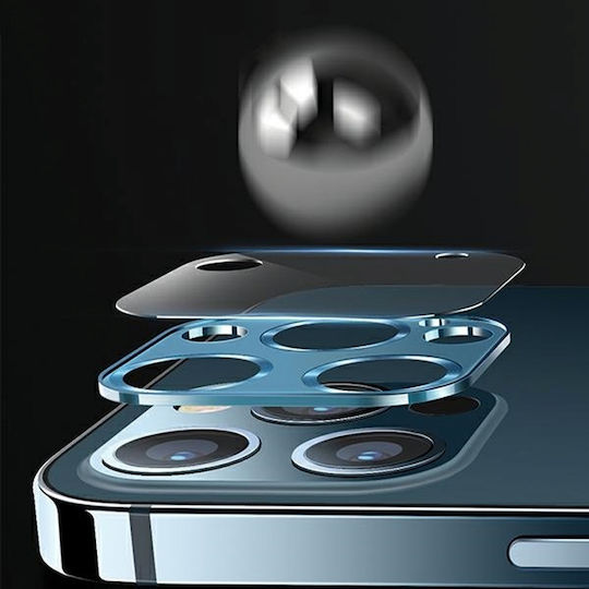 Usams Προστασία Κάμερας Tempered Glass Metal Red για το iPhone 12