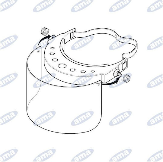 Plastic Shield Mask 08840 Bt Ama