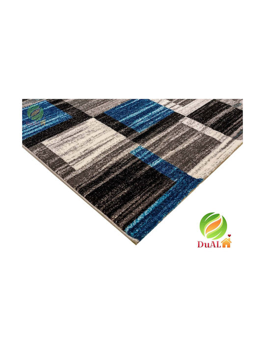 Anti-slip Rug Rectangular Blue