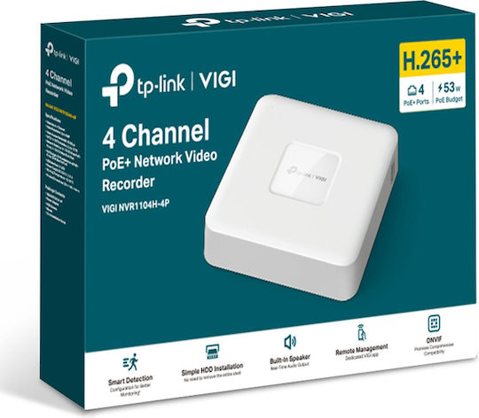 TP-LINK DVR NVR VIGINVR1104H-4P