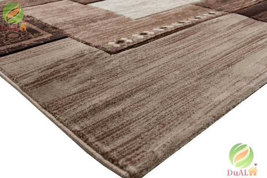 Teppich Rechteckig Synthetisch,Polyester/Cotton/Leather Brown