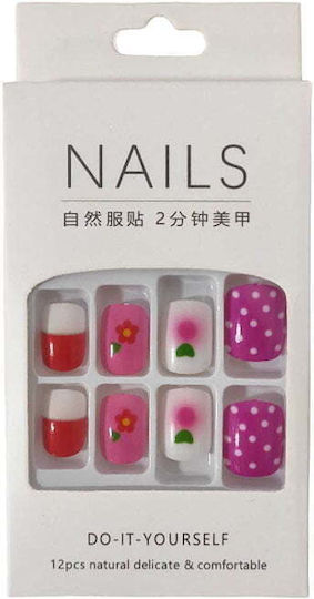 Αυτοκόλλητα Νύχια Σε Διάφορα Σχέδια - Press-on Fake Nails