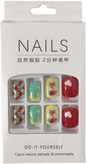 Αυτοκόλλητα Νύχια Σε Διάφορα Σχέδια - Press-on Fake Nails