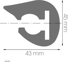 Τερματικο Πλαστικο Προφιλ L45 Λευκο Tessilmare 35.fn.6566018b