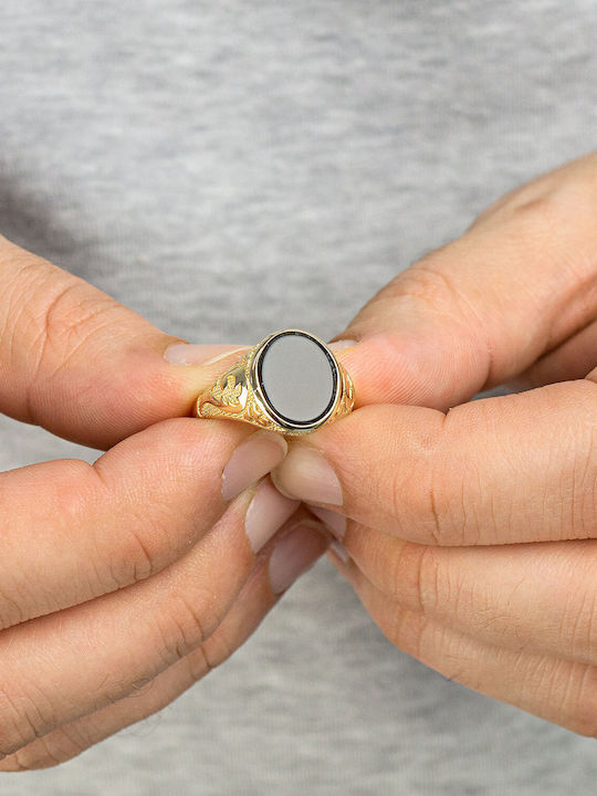 Kiriakos Gofas Ring made of Gold 14K