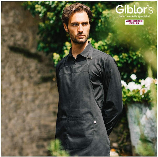 Giblor's Șorț Barista / Barman Corp întreg Zante Negru