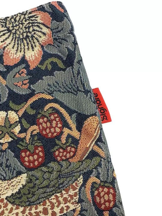 Signare Чанта Shopping Flat Strawberry Thief Синя
