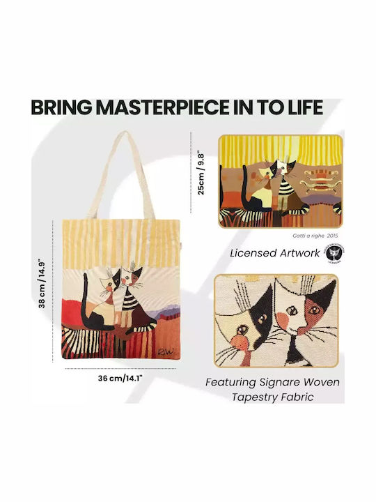 Signare Τσάντα Shopping Flat Cat Cappia