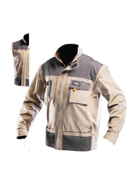 Neo Tools Bărbați Vestă de siguranță Bej Neo Tools Bărbați Vestă de siguranță Bej