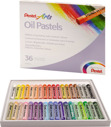 Pentel Oil Pastels Arts Oil Pastels 36 Colors