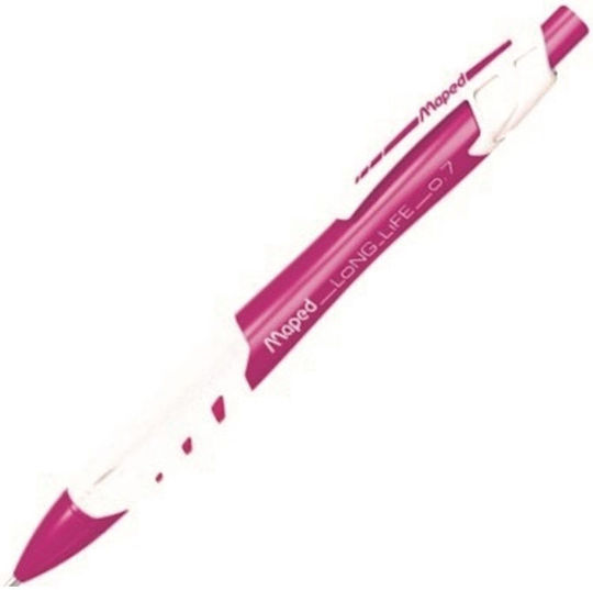 Maped Long Life Creion mecanic 0.7mm cu Radiera Roz
