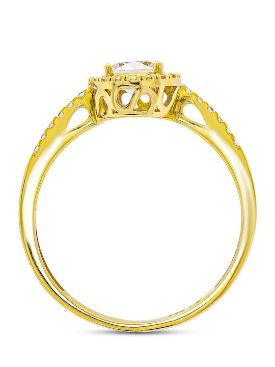 Kiriakos Gofas Single Stone Ring From 14K Gold Kiriakos Gofas Single Stone Ring From 14K Gold