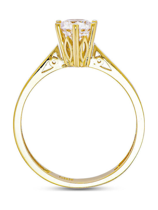 Kiriakos Gofas Single Stone Ring From 14K Gold Kiriakos Gofas Single Stone Ring From 14K Gold
