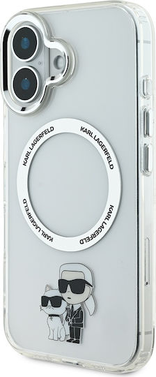 Karl Lagerfeld Karl and Choupette Back Cover Σιλικόνης Διάφανο (iPhone 16 Plus)