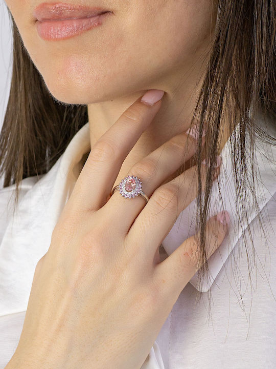 Kiriakos Gofas Damen Ring mit Diamant aus Weißgold 18K