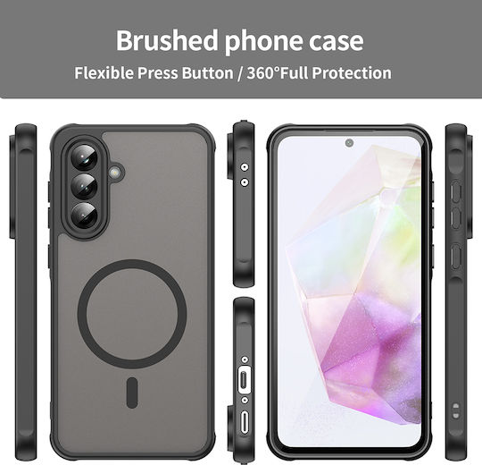 Techsuit Halofrost Ii Magsafe Umschlag Rückseite Kunststoff Schwarz (Galaxy A56)