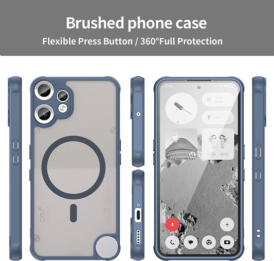 Techsuit Halofrost Ii Magsafe Back Cover Silicone Navy Blue (Nothing CMF Phone 2 Pro)
