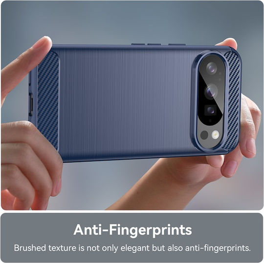 Techsuit Carbon Bumper Силикон / Пластмаса Син (Google Pixel 10 / 10 Pro)