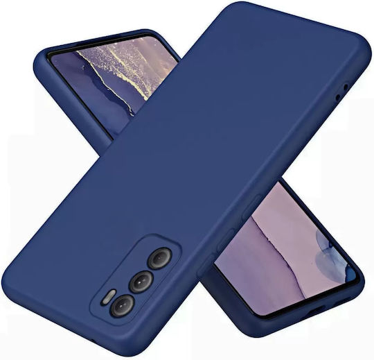 Soft Silicone Back Case Motorola Moto G60 Color Blue