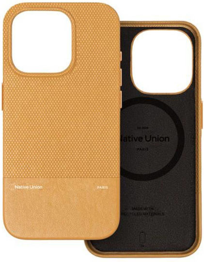 Native Union (re)classic Back Cover Δερμάτινο 1.8mm Μπεζ (iPhone 16)