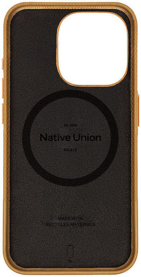 Native Union (re)classic Back Cover Δερμάτινο 1.8mm Μπεζ (iPhone 16)