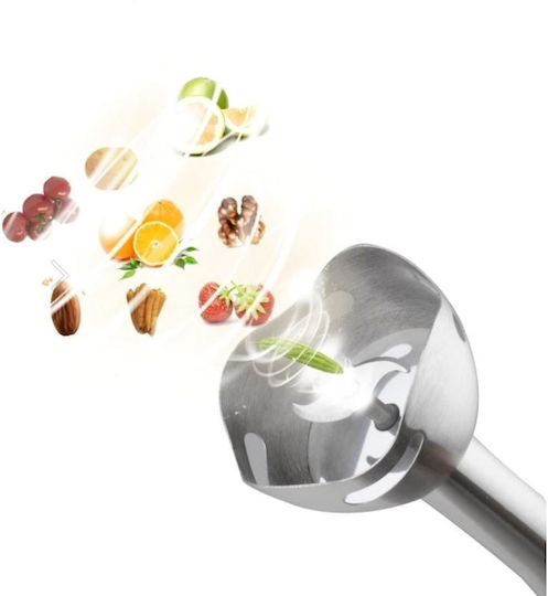 Blender De Mână Cu Tijă Din Inox 200W Roșu