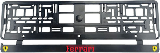 Πλαίσια Πινακίδας Αυτοκινήτου Πλαστικά Κόκκινο 2τμχ