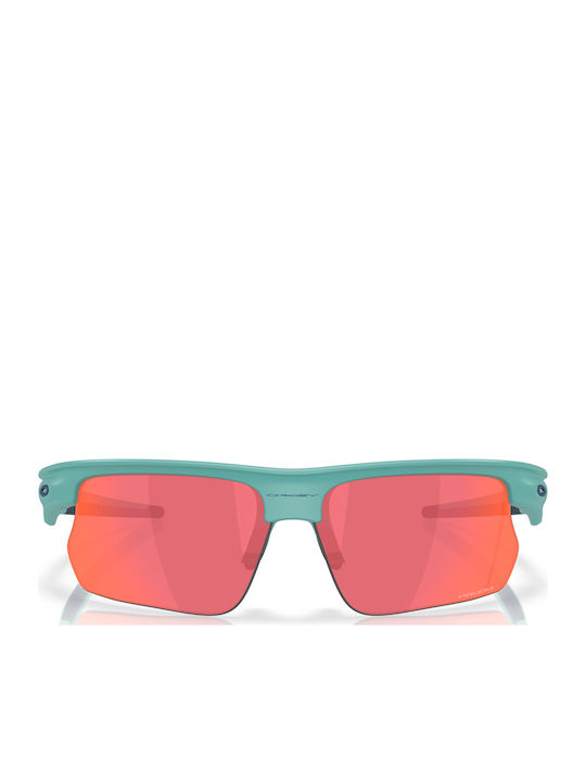 Oakley Bisphaera Men's Sunglasses with Green Plastic Frame and Red Mirror Lens