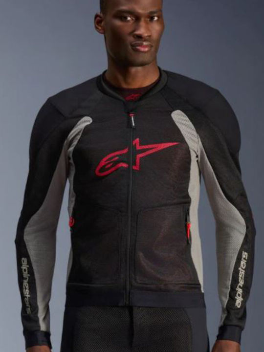 Alpinestars Troop-Air Summertime Men Riding Jacket Black/Gray/Red