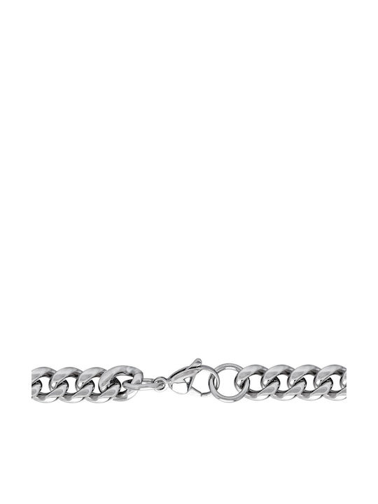Kiriakos Gofas Chain Neck made of Steel Wide Thickness 10.4mm and Length 60cm