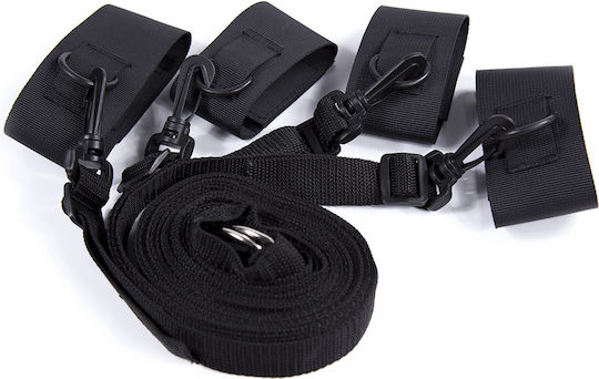 Kinksters Bed Restraint Set in Black Color