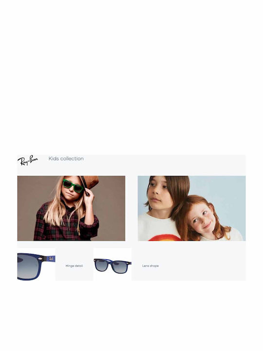 Ray Ban Wayfarer Παιδικά Γυαλιά Ηλίου Μπλε