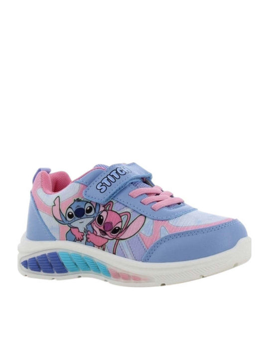 Lilo & Stitch Kinder Sneakers Anatomisch mit Klettverschluss & Lichtern Flieder