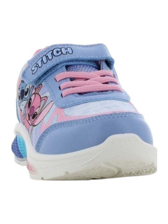 Lilo & Stitch Kinder Sneakers Anatomisch mit Klettverschluss & Lichtern Flieder