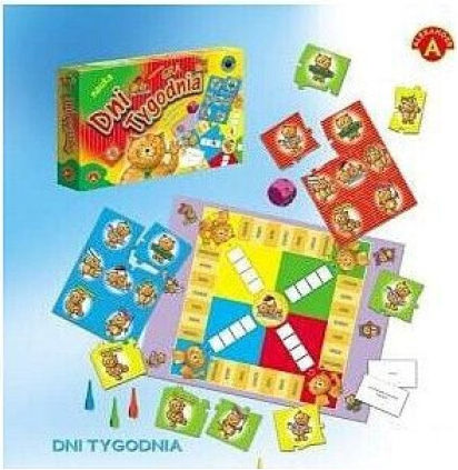 Board Game Days of the Week (Gra Dni Tygodnia) for 2-4 Players 5+ Years Old (PL) Alexander Toys