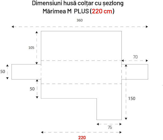 Sofazip Husă Elastică Canapea de colț Roz 180εκ. 1buc SZMATCROZ