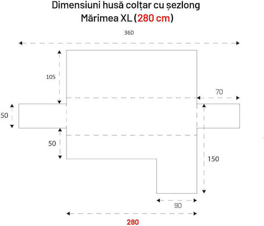Sofazip Husă Elastică Canapea de colț Roz 180εκ. 1buc SZMATCROZ