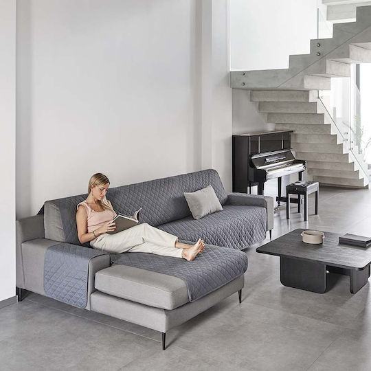 Sofazip Elastische Abdeckung für Ecksofa Rosa 200εκ. 1Stück SZMATC200ROZ