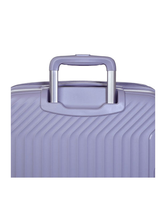 Diplomat Large The New York Collection Large Hard Lila Suitcase With 4 Wheels Height 74cm