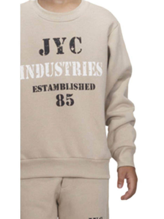 Kids Sweatpants Set Beige 2pcs Industries
