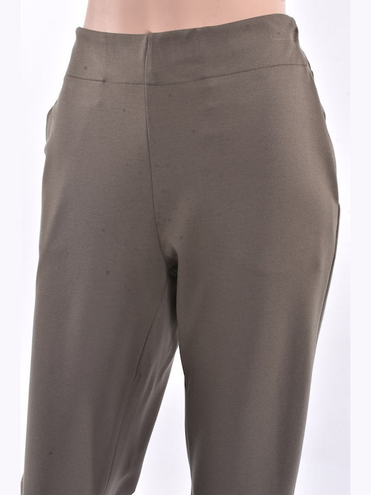 Damen Stoffhose Khaki