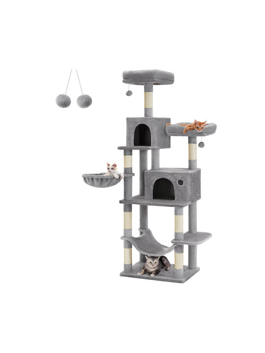 Feandrea Scratching Post Poles Gray 110x67x196cm