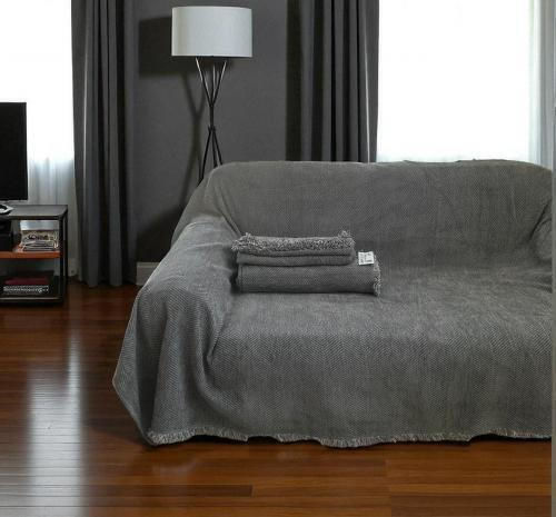 Linea Home Πολυθρόνας Π180xΜ160cm Γκρί
