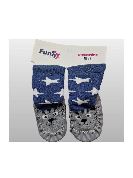 Minissa Kinder Haussocken Grey