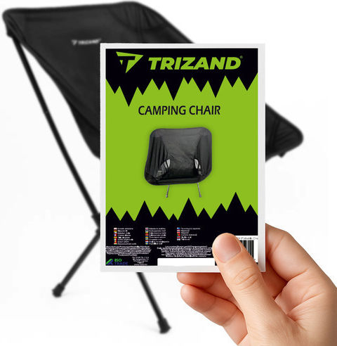 Trizand Καρεκλάκι Παραλίας Μαύρο