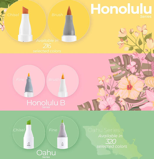 Ohuhu Honolulu Маркери за рисуване Комплект 320бр