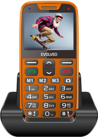 Evolveo EasyPhone XR Single SIM Mobile with Large Buttons Orange