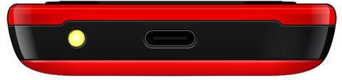 Evolveo EasyPhone ID Einzel-SIM Handy mit Großen Tasten Rot
