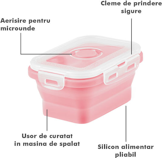 Lunchbox Silikon Mehrfarbig Geeignet für die Mikrowelle 4Stück